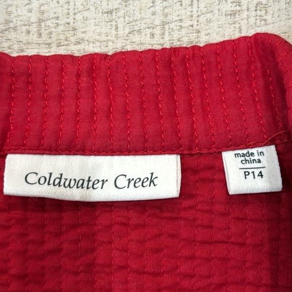 Lightweight Coldwater Creek Red Jacket - Picture 6 of 7
